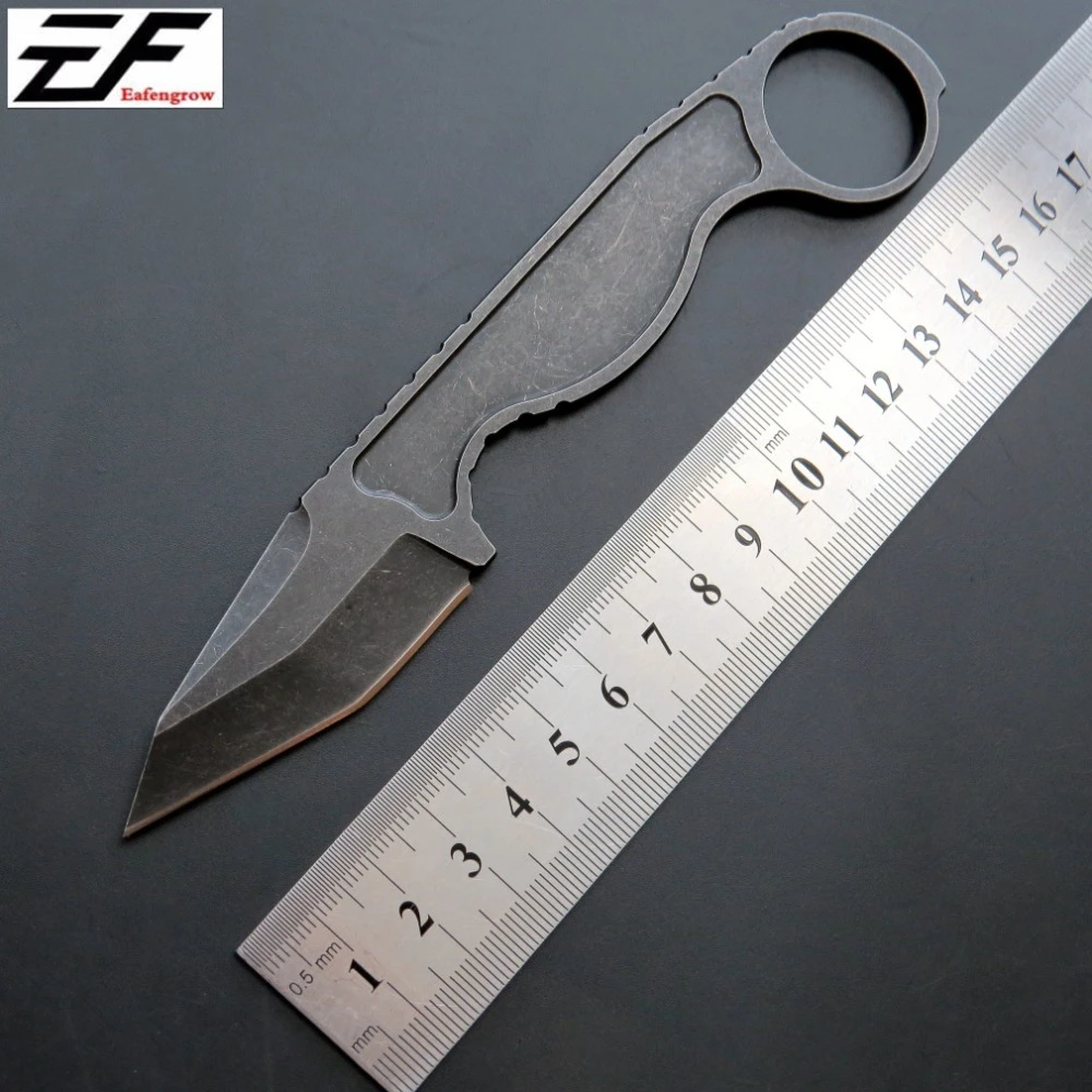

New Arrival C1101 Straight Hunting Knife D2 Steel+stone-Wash Surface Blade Outdoor EDC Hand Tool knives Camping Knife