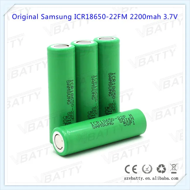 Для samsung ICR18650-22FM 22FM 18650 2200mah 3,7 v литий-ионная аккумуляторная батарея для электровелосипеда(1 шт