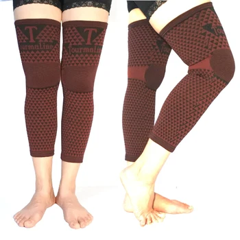 

5pairs/lot Hot Sale Tourmaline Knee Pads for Arthritis Magnetic Fabric Health Knee Wraps with Factory Price Free Shipping