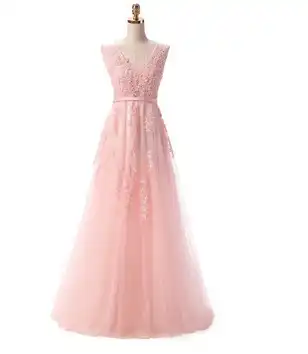 pale pink party dress