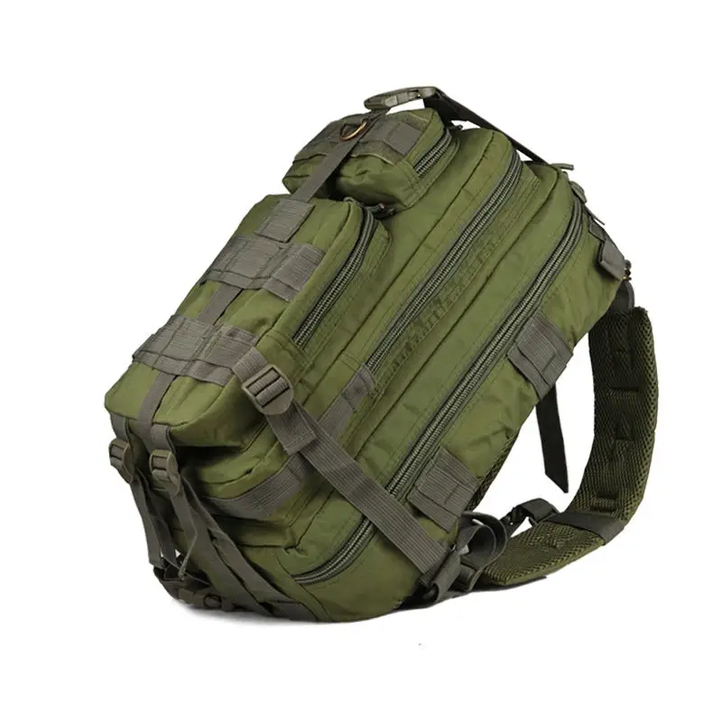 Большая емкость 30л походная сумка армейский военный тактический треккинг рюкзак камуфляжная сумка для хранения - Цвет: amy green-a