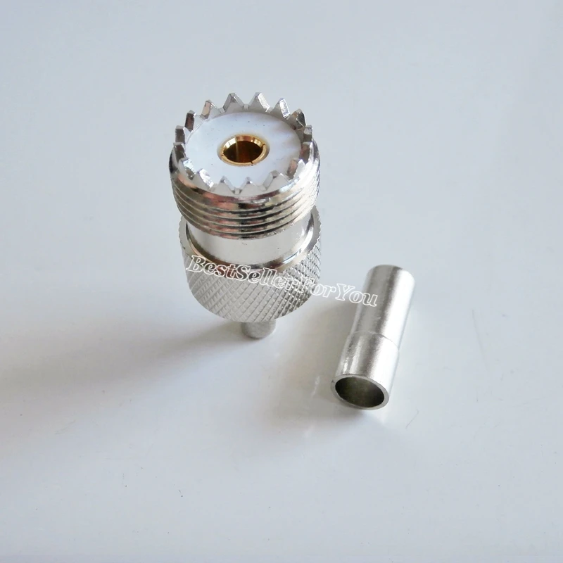1 шт. UHF female SO239 SO-239 обжим окна RG58 RG142 LMR195 RG400 RF коннектор | Обустройство дома