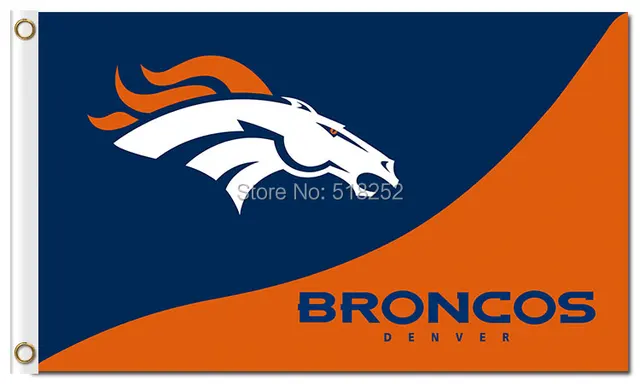 denver broncos logo and wordmark flag 3x5 ft 150x90cm nfl banner 100d polyester custom flag grommets