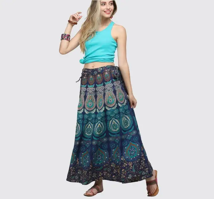 Осенняя африканская длинная юбка с высокой талией плиссированная элегантная юбка макси с цифровым принтом ремень облегающая одежда для