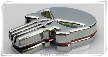 

HO Car Styling Metal The Punisher Skull Emblem Badge for SEAT cover leon ibiza altea alhambra heater seatpost accessories