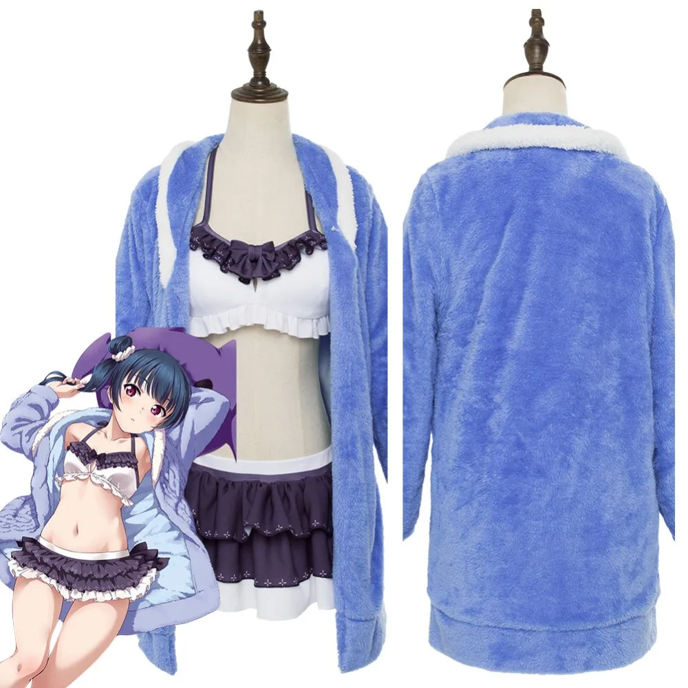 

Love Live! Sunshine!! Yoshiko Tsushima Cosplay Costume G's Magazine Sailor Suit Swimsuit Women Girls Halloween Carnival Costumes