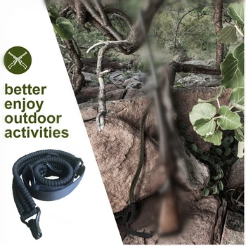 

Gun Sling with Swivel, Adjustable Tactical Paracord Rifle Sling for Hunting Camping Outdoors Tool