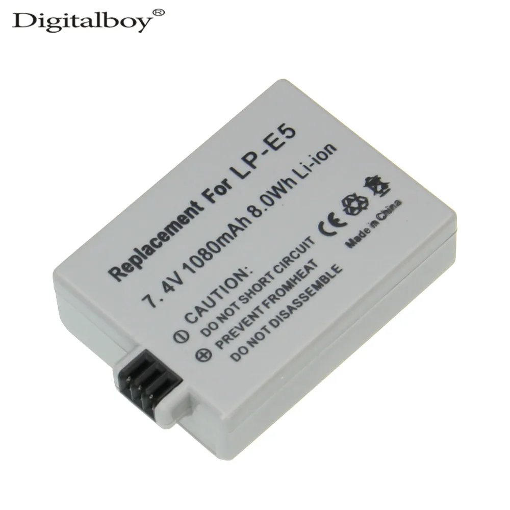 High Quality 1PCS LP E5 LP E5 LPE5 Camera Battery For CANON 450D 500D