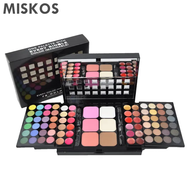 MISKOS Makeup Set Box Professional 78 Color Make Up Sets Eyeshadow Lip Gloss Fou&hellip;