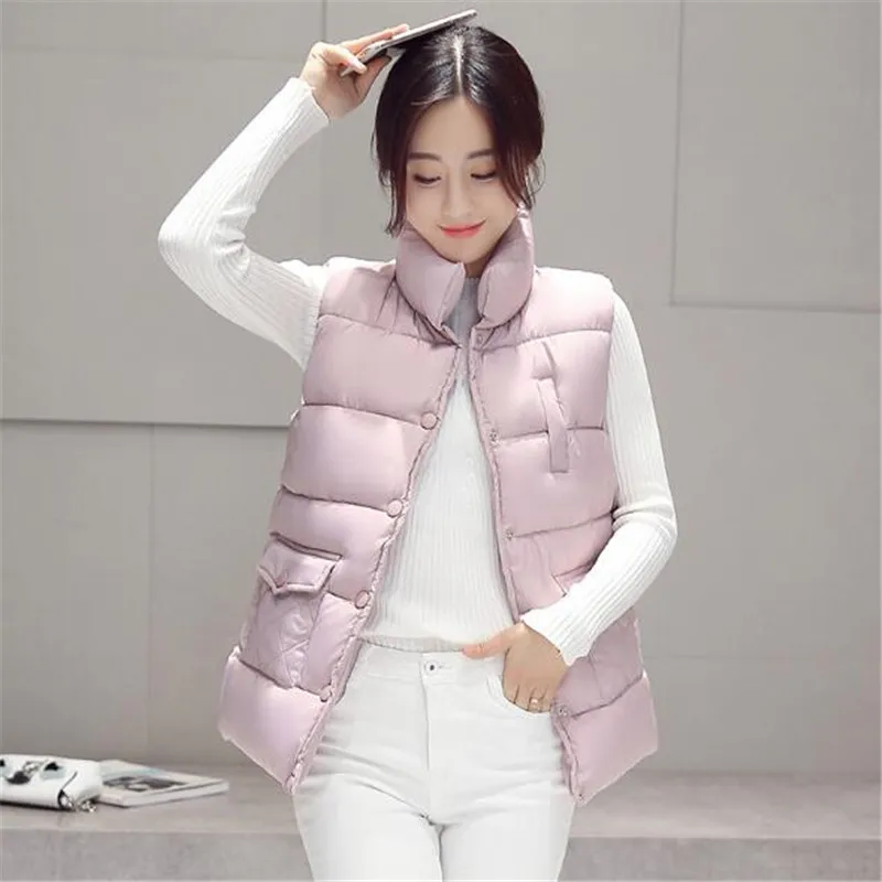 

New 2017 autumn and winter women cotton vest white duck down soft warm waistcoat plus size 3XL female outwear brand vest coat