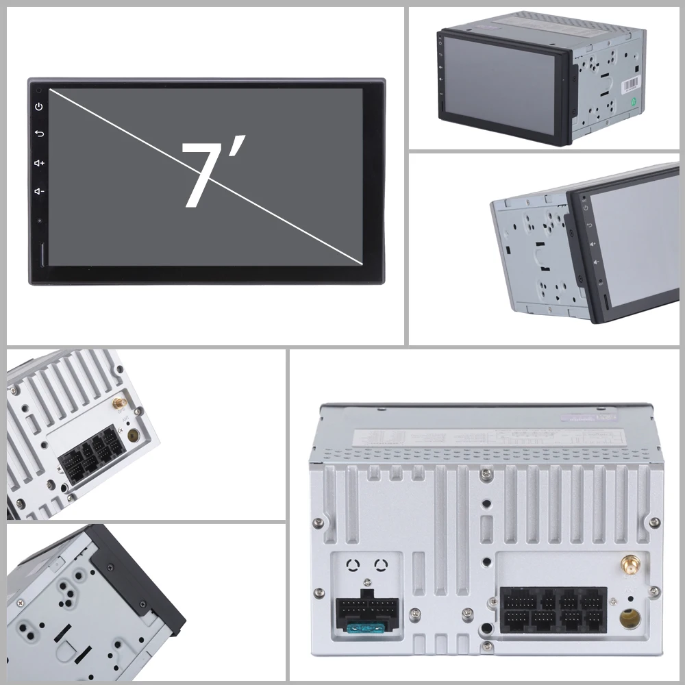 Универсальный 4 ядра автомобильный радиоприемник 2 Din Android gps 16G Встроенная память