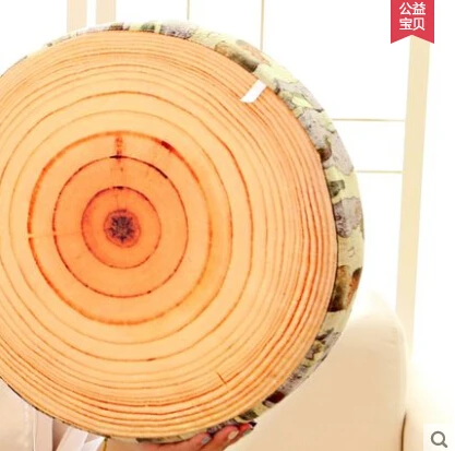 Декоративные подушки, имитирующие дерево, 40 см - Цвет: wood chopping pillow