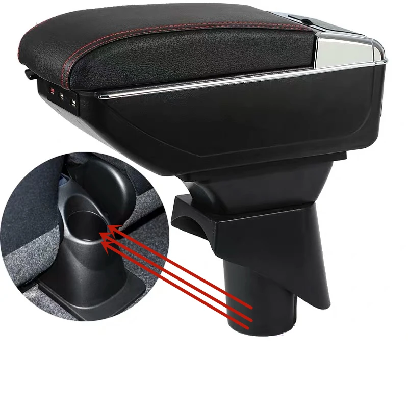 

Armrest storage box car organizer seat gap case pocket content box with USB cup holder FIT FOR NISAN MARCH TOYTA AQUA