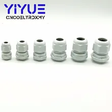 5 шт./лот IP68 PG7 для 3-6,5 мм PG9 PG11 PG13.5 PG16 PG19 провода кабель CE белый водонепроницаемый нейлон пластик кабельный ввод Разъем