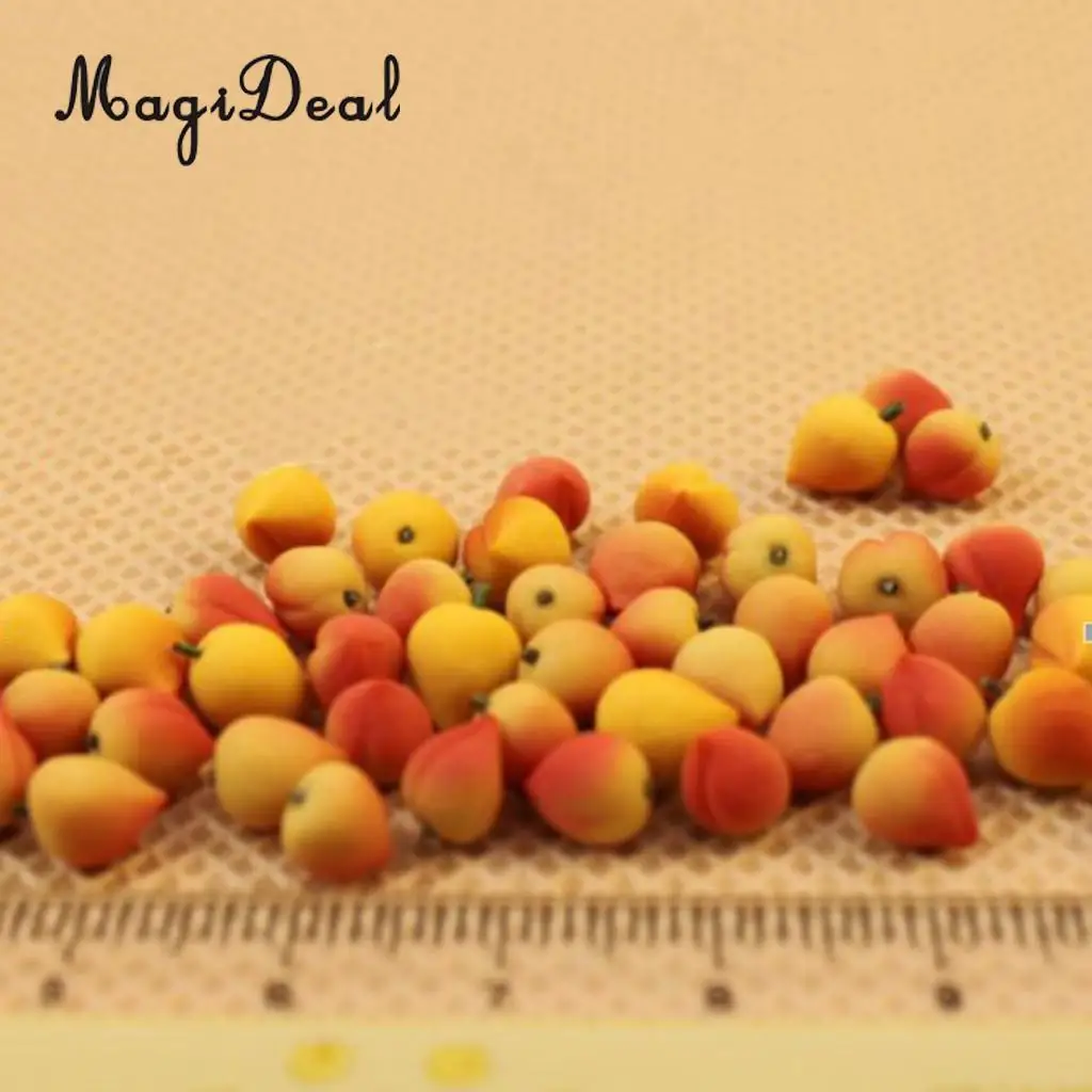 10Pcs/Lot Simulation Polymer Clay 1:12 Dollhouse Miniature Fruits Food Kitchen Restaurant Living Room Decoration Children Toys