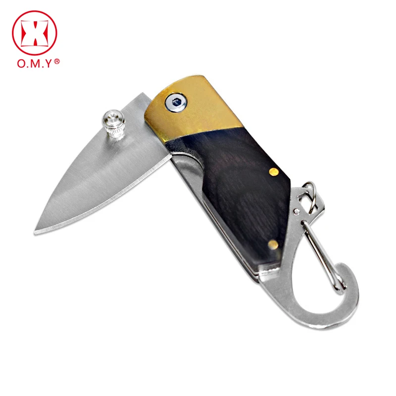 

Mini Outdoor Knives Folding Knives Brass Sandalwood Mini Portable Boutique Small Q Knife Camp Sharp Cutter Box Blade Peel