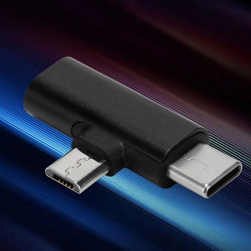 8Pin Lightning Female to type C+ Micro USB Мужской зарядный адаптер конвертер для samsung huawei Xiaomi Oneplus Android