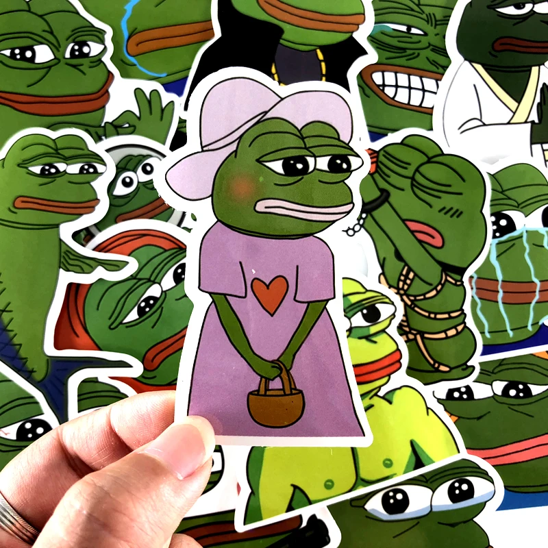 2 вида 17 шт./лот пародия Pepe Sad Лягушка граффити наклейка для ноутбука багаж скейтборд автомобиль мотоцикл сноуборд наклейка игрушка наклейка s