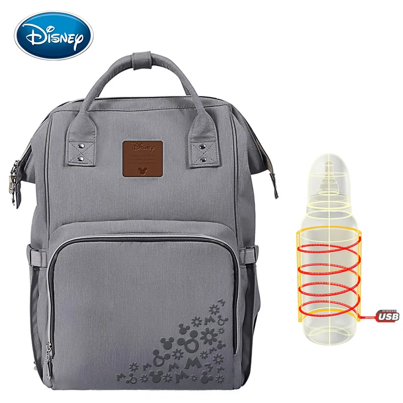 Disney Minnie Maternity подгузник сумка брендовая большая USB Емкость Детская Сумка Дорожная Рюкзак Desinger сумка для кормления уход за ребенком подгузники сумки