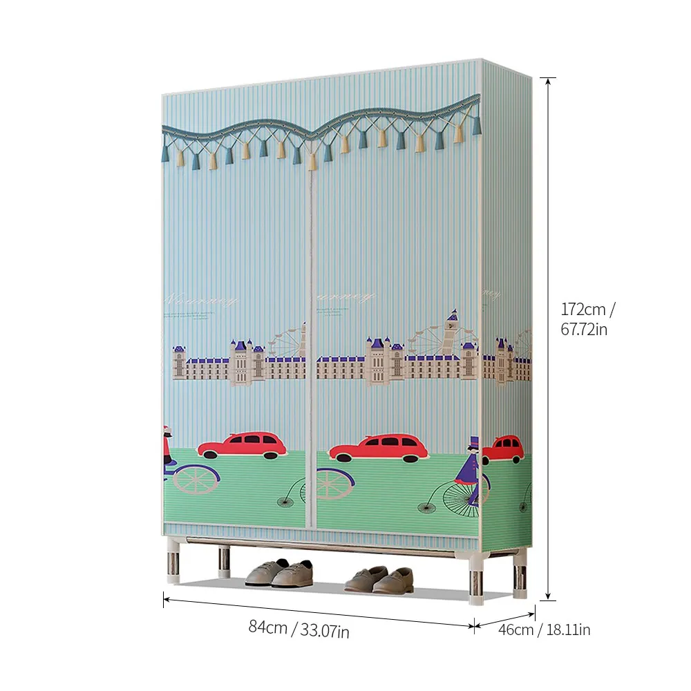 Складной шкаф для одежды органайзер для хранения одежды стеллаж для одежды флисовый Тканевый шкаф для хранения одежды