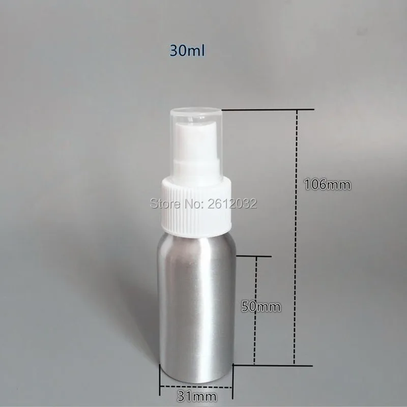 30ml Aluminum Body Spray Bottle Breaking proof Makeup Cosmetic Empty