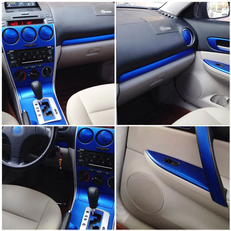 Us 36 79 8 Off Car Styling New 3d Carbon Fiber Car Interior Center Console Color Change Molding Sticker Decals For Mazda 6 2003 2013 In Automotive