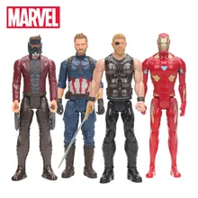 Игрушки Marvel, 30 см, Мстители 3, война бесконечности, Тор, Звездный владыка, Капитан Америка, Железный человек, фигурка титанов, герой серии, Студенческая Модель