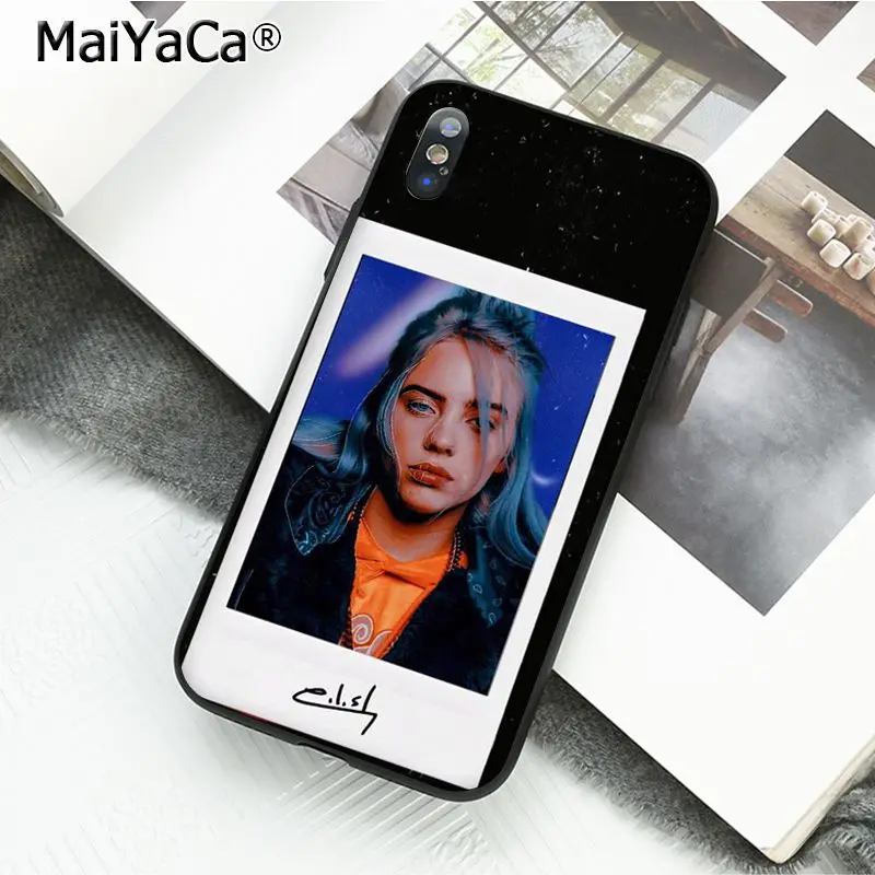 MaiYaCa Billie Eilish Горячая музыка певица звезда чехол для телефона для iphone 11 Pro 11Pro Max 6S 6plus 7 7plus 8Plus X Xs MAX 5 5S XR