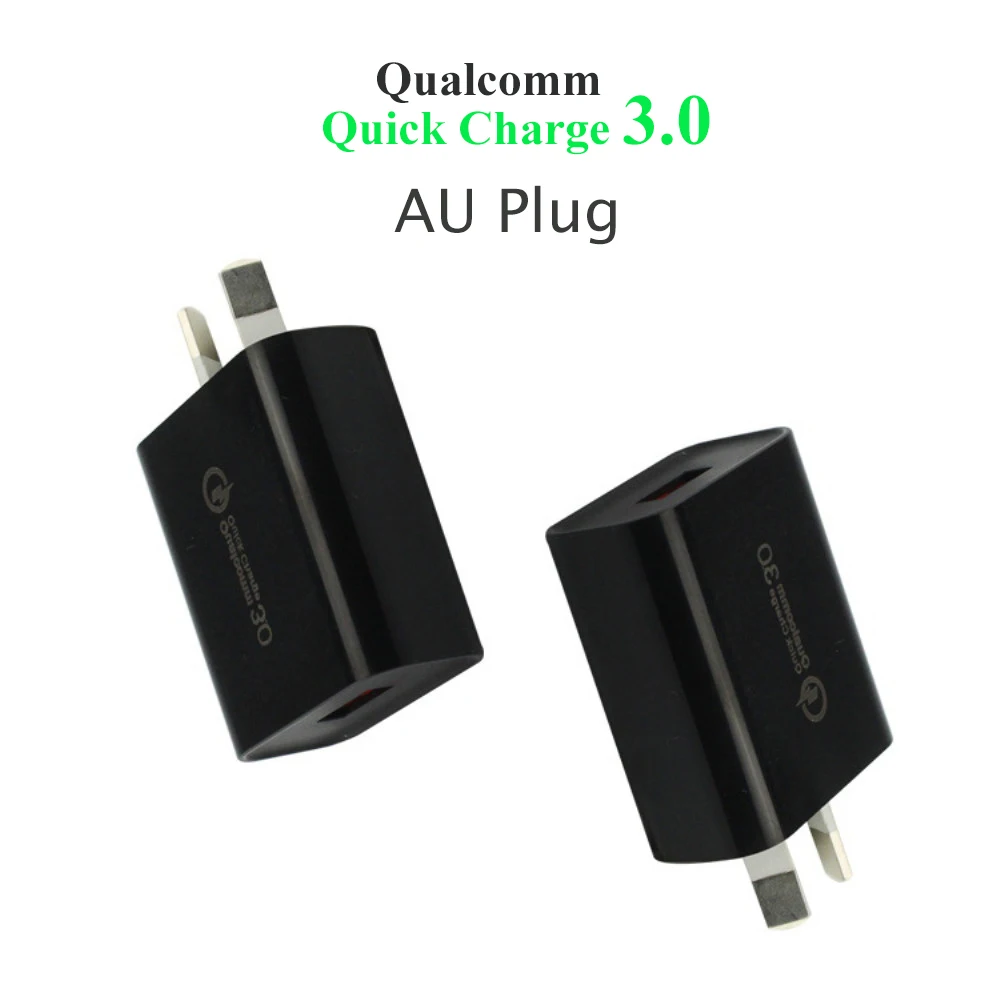 

AU 5v 3a Fast Charger 18W Quick Charging 3.0 for Samsung Huawei Phone 220v USB Charger 12v 15v USB Hub for iPhone Xiaomi 9v 2a