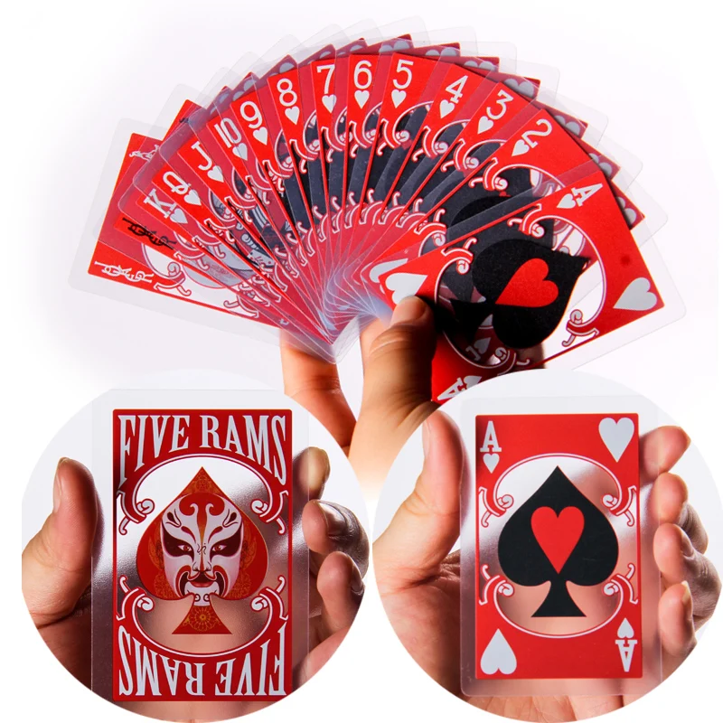 ПВХ пластиковые игральные карты креативные водостойкие моющиеся лица прозрачные летающие карты личность покер