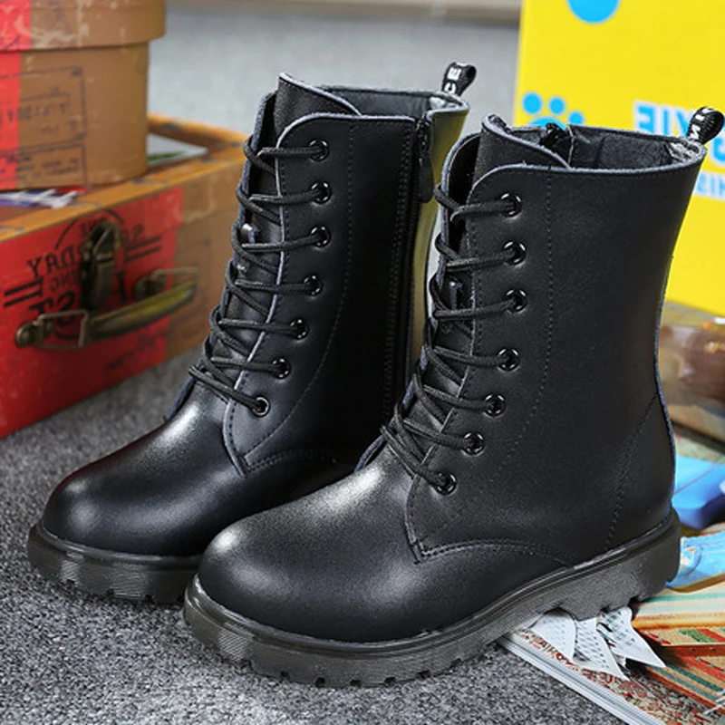 Детские ботинки из натуральной кожи на платформе Размеры 26 38|toddler kids boots|fashion bootskids
