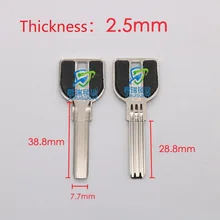 10 шт. x ключ с зазубринами embryo три слота замена лезвия-ключа длина 39 мм JF056