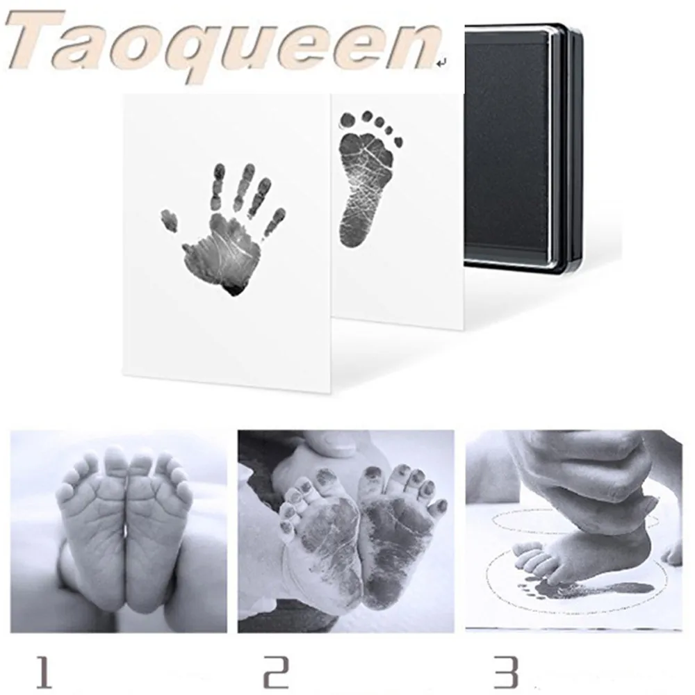 Taoqueen Детские Handprint и след чернил Pad 100% нетоксичный Inkless безопасный отпечаток сувенир ручной и след Makers игрушка