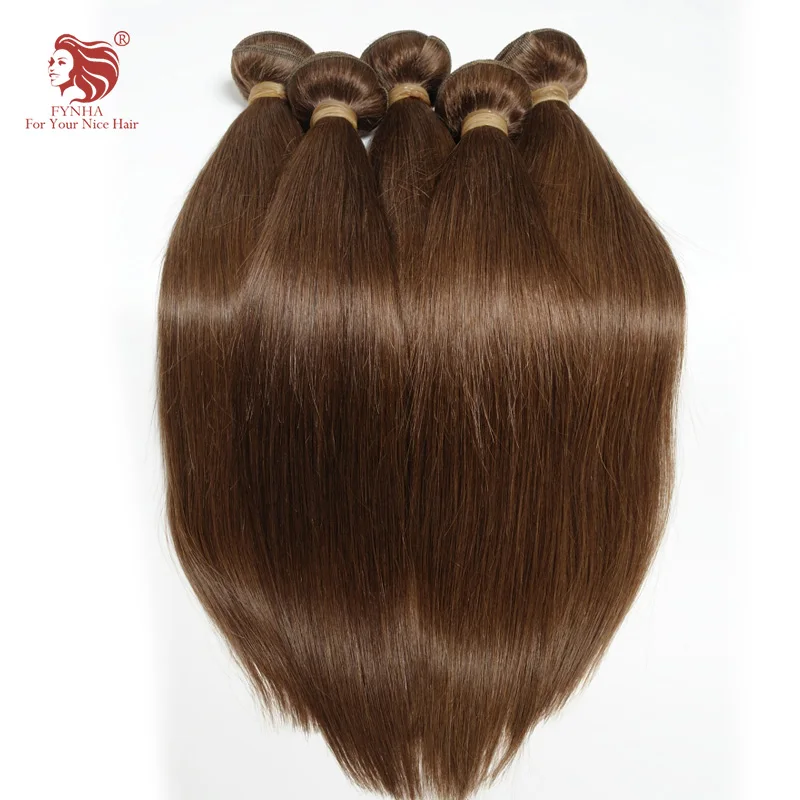 

Wholesale 10pcs/lot 18-24 inch grade 6A remy hair European human hair extensions 4# color straight hair weaves DHL free shipping