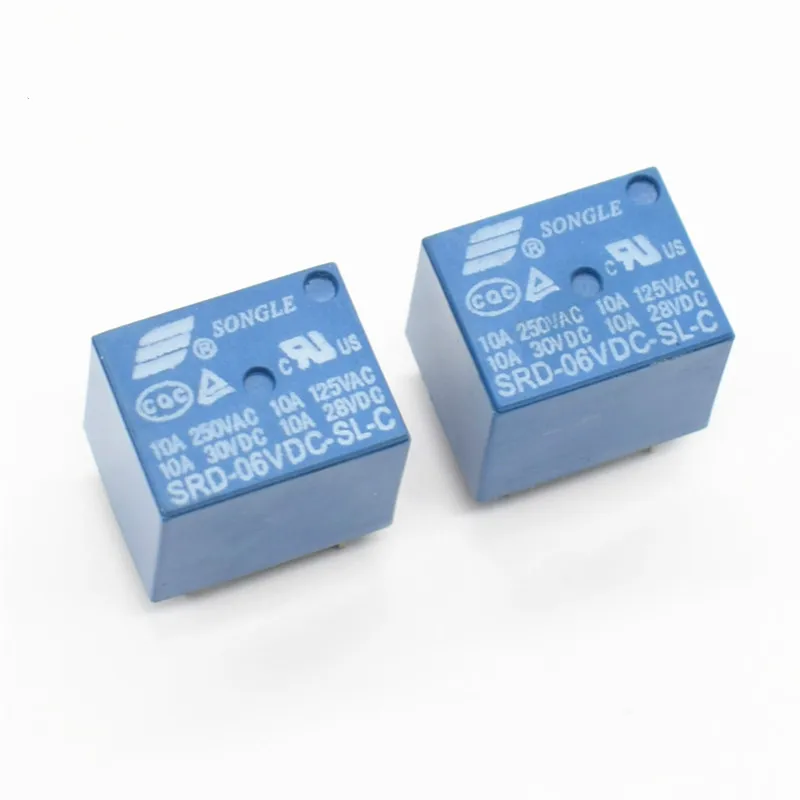 

Relays SRD-06VDC-SL-C PCB Type 6V DC Power Relay