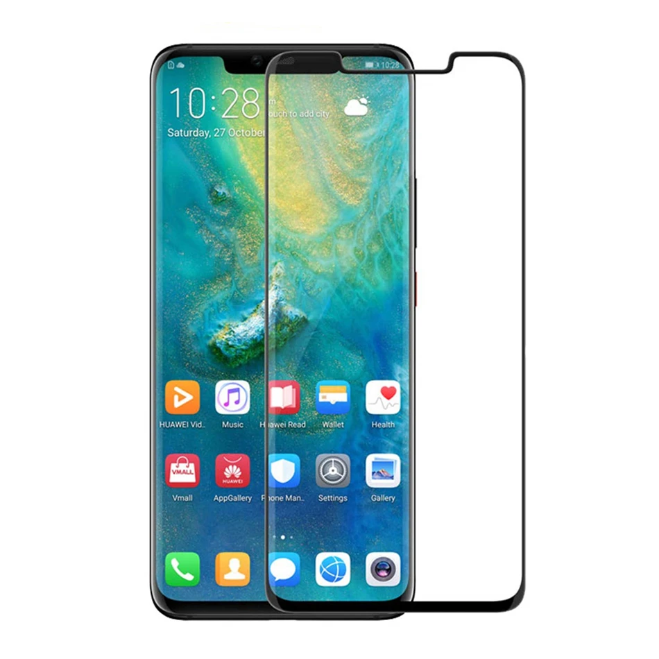 

Tempered Glass for Huawei Mate 20 Pro Screen Protector Full Curved Edge Protective Glass for Huawei Mate 20 Lite