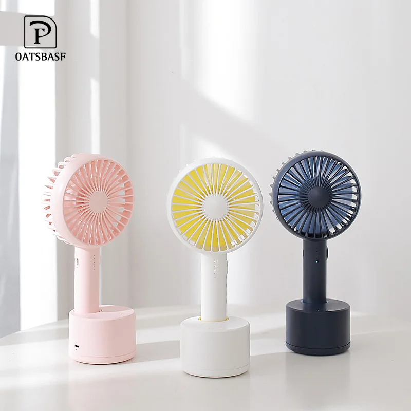 

Oatsbasf USB Fan 3-Speed Adjustable Portable Mini Fan Hand Fans Rechargeable Usb Charging Mini Handheld Fan