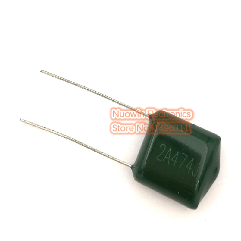 

100pcs Polyester film capacitor 470nF 0.47uF 100V 2A474J