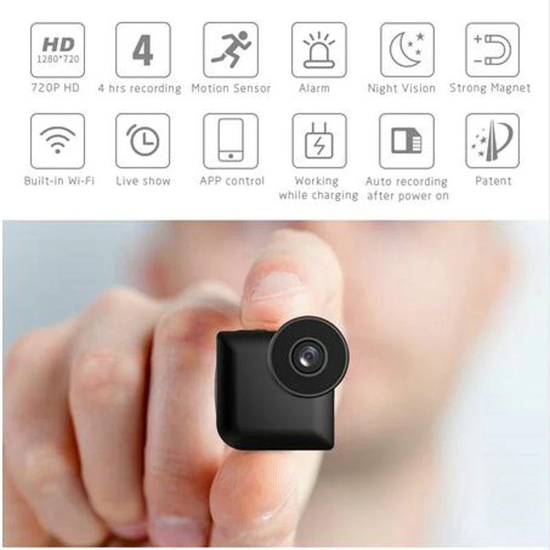 Мини камера новая Camsoy Cookycam C3 Wifi IP управление P2P вид и ночное видение беспроводная