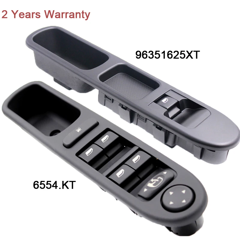 

6554.KT 96351625XT Power Window Control Switch Electric Button For Peugeot 307 Break 2000-2014 307SW 2002-2014 307CC 2003-2014