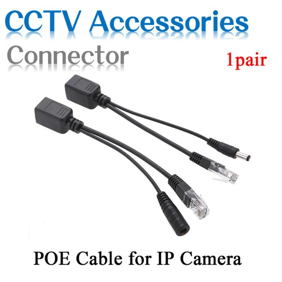 

Hiseeu POE Splitter Injector Power 1 pair Supply Module Synthesizer Separator Combiner 2pcs/pair 54 RJ45-DC 12V