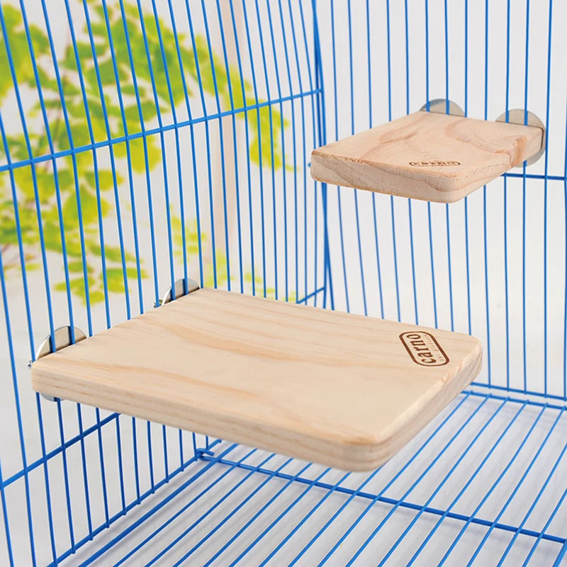 

1pc High Quality 2 Size Small Animal Pet Log Wooden Totoro Hamster Squirral Platform Natural Wooden Board Cage Nest Climbing Toy