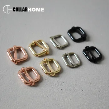 

50pcs Adjustable metal knot for dog collar bag accessories 5/8 Inch(15mm) webbing DIY leather craft bag adjuster roller 4 colors