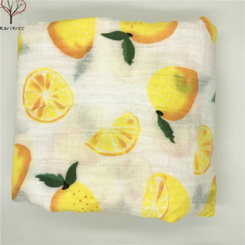 lemon swaddle blanket