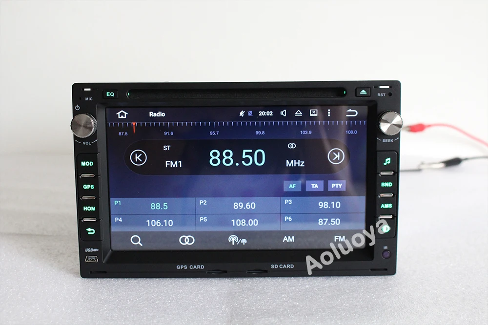 Top Aoluoya RAM 2G Android 7.1 2 Din CAR DVD PLAYER GPS Navigation For Volkswagen VW Jetta golft 4 Polo Bora Passate B5 Audio Radio 2
