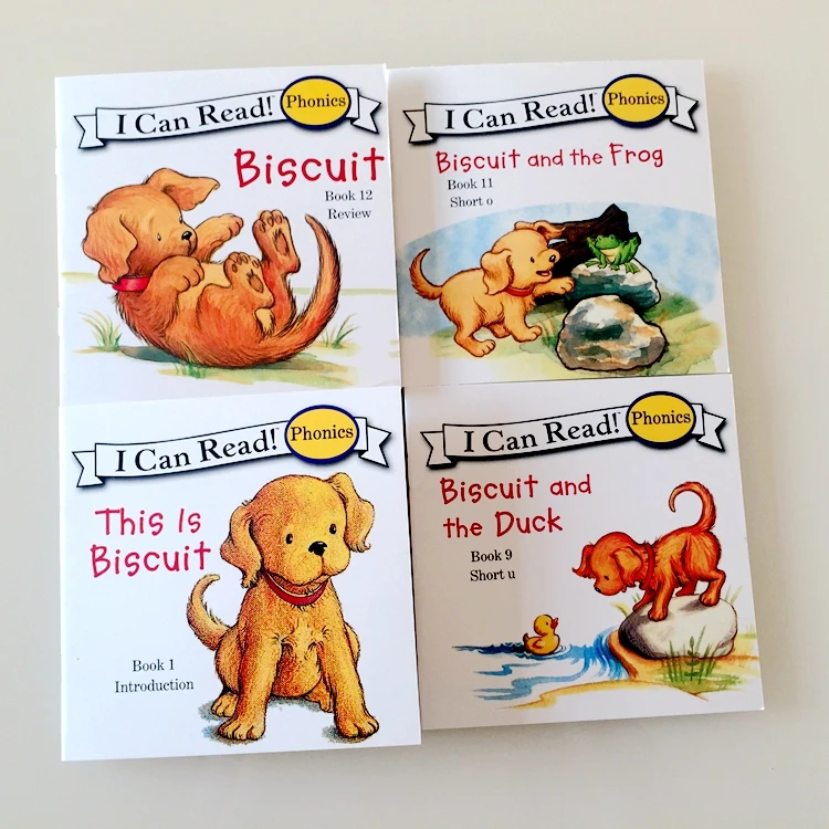 Бисквит Серия Phonics английская книга с картинками я могу читать детская книга с рассказом раннее образование карманная книга для чтения 24 книги/набор