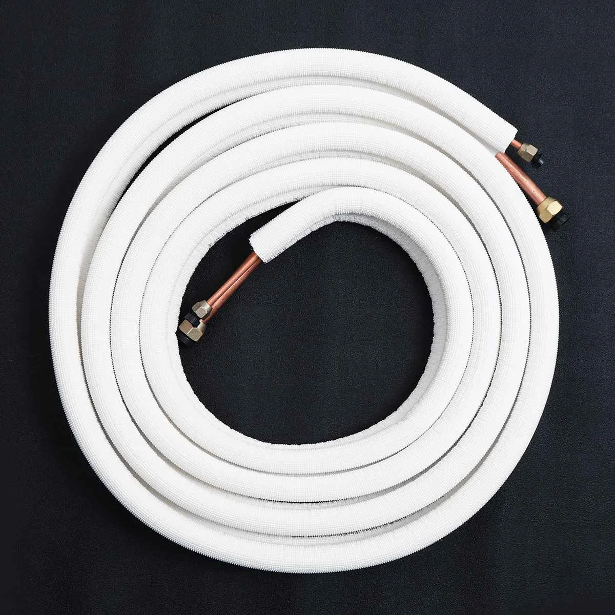 1/4" 1/2" Air Conditioner Pair Coils Tube 5m Flared Insulated Copper Pipes Twin Lines Refrigerant Tube Air Conditioner Parts