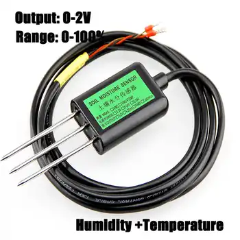 Free shipping New 1pc 0-100% Soil sensors 0-2V output soil moisture sensor best humidity temperature sensor -40~80C - Category 🛒 Electronic Components & Supplies