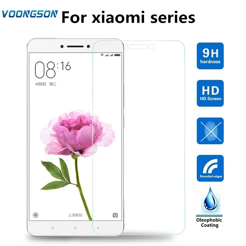

For Xiaomi Mi Max2 Max 2 Note 5A 3 Pro 3s 4C 1S 6 Premium Tempered Glass Screen Protector Protective Guard Film