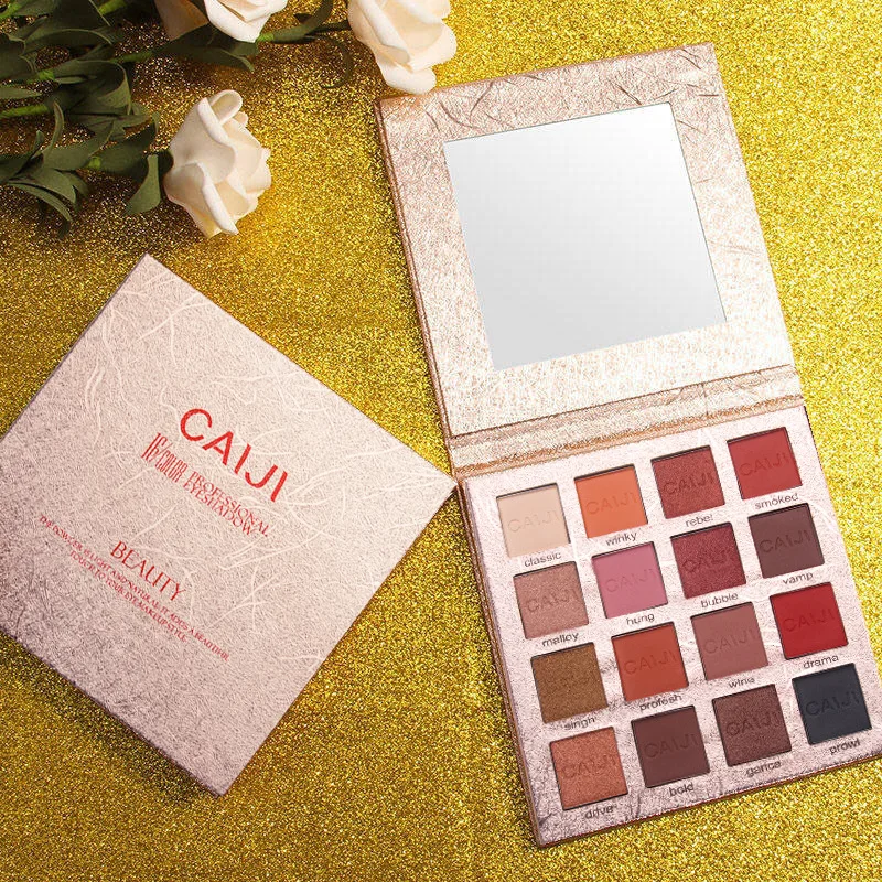 

16 Color Palette Diamond Matte Eyeshadow Long-Lasting Waterproof Shimmer Eyeshadow Glitter Palette Make Up Set Beauty